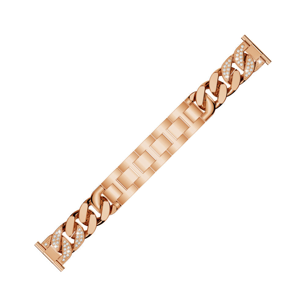 For Samsung Galaxy Watch 4 40mm 44mm Watch 4 Classic 42mm 46mm Garmin Venu Single Row Stainless Steel 20mm Watch Band Strap with Rhinestone For Samsung Galaxy Watch 4 40mm 44mm Watch 4 Classic 42mm 46mm Garmin Venu Single Row Stainless Steel 20mm Watch Band Strap with Rhinestone